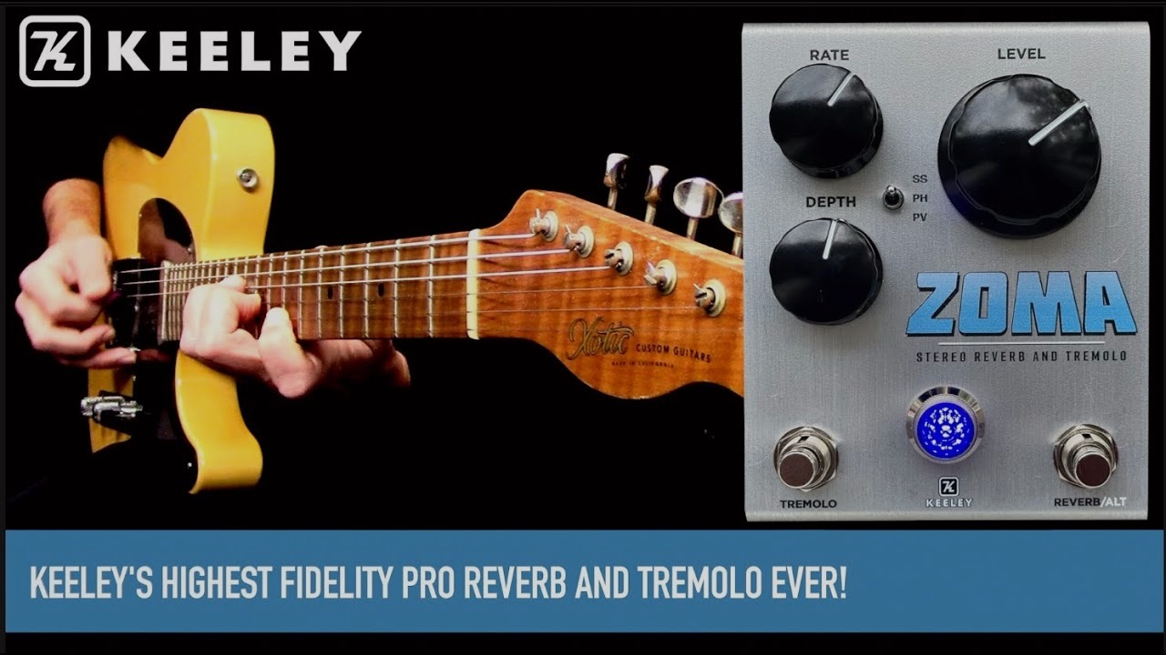 KEELEY ZOMA Stereo Reverb and Tremolo